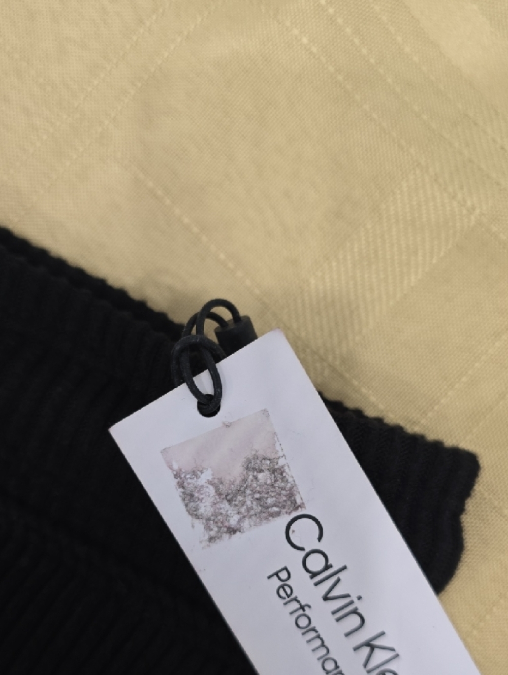 Calvin Klein Black Ribbed Drawstring Joggers - Picture 3 of 7
